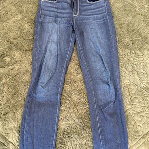 PAIGE Hoxton ankle Dark Blue Skinny Jeans